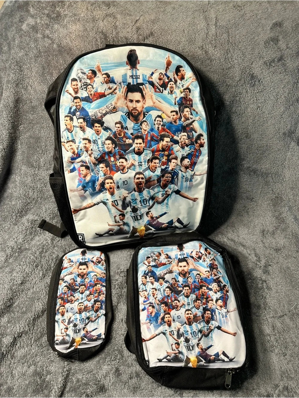 Lionel Messi 3-Piece Backpack Set